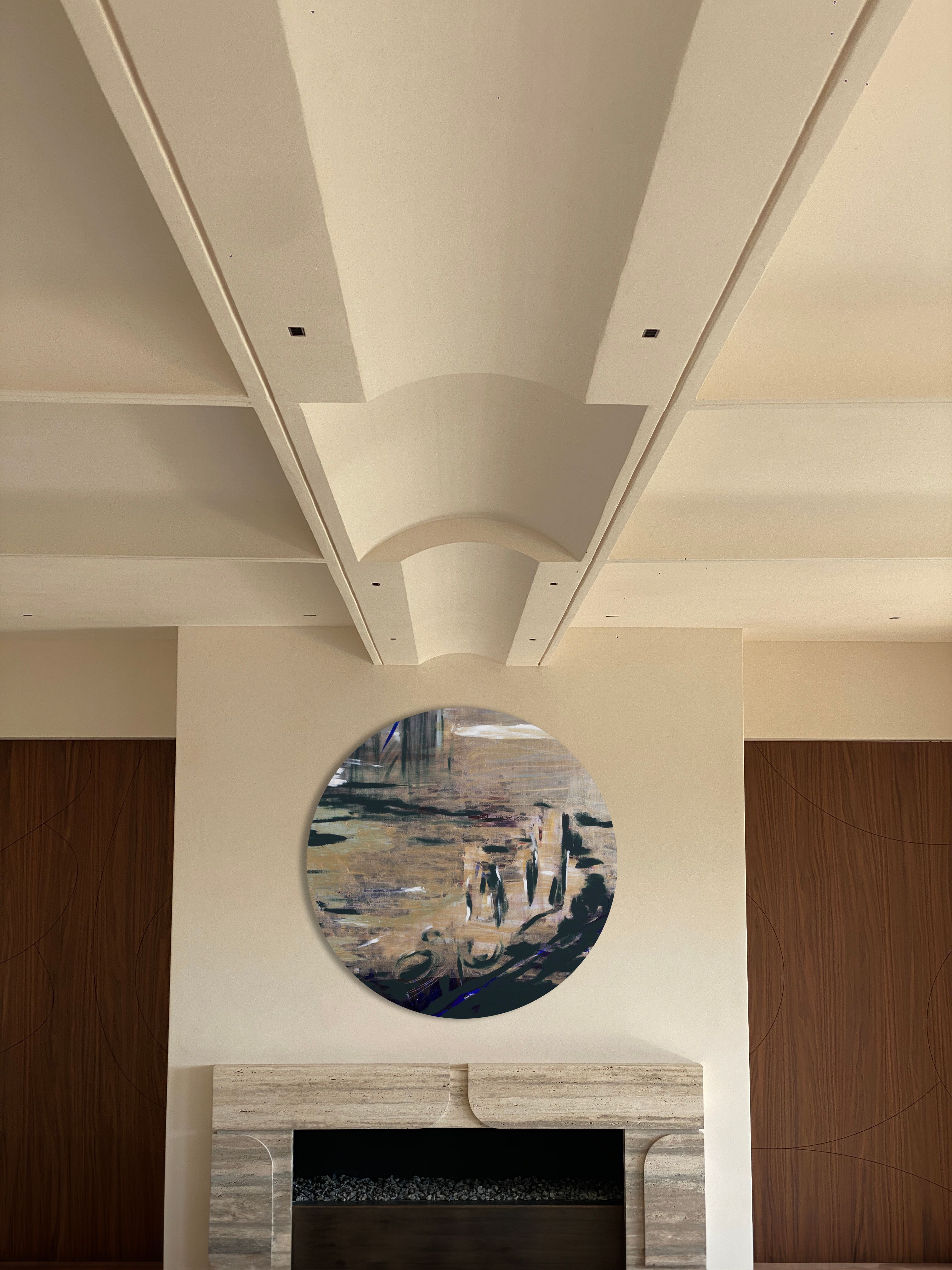 Salon, détail tableau